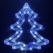 Beautiful Christmas tree for window 37cm 35Led BLUE/WHITE 230V with controller
