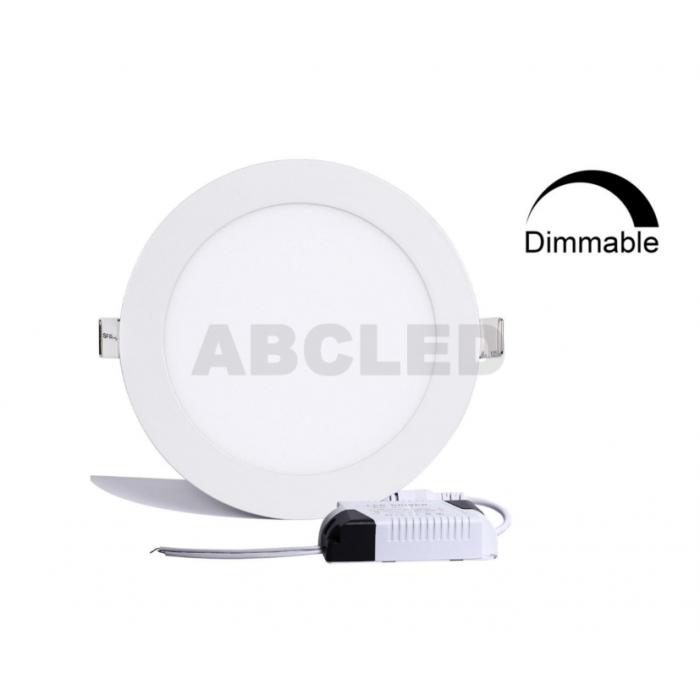 Abcled.ee - DIM LED-paneeli pyöreä upotettu 9W 4000K 720Lm