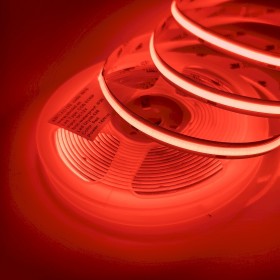 LED Лента COB Красная 528led/m 14W/m Ra90 IP20 12V Premium