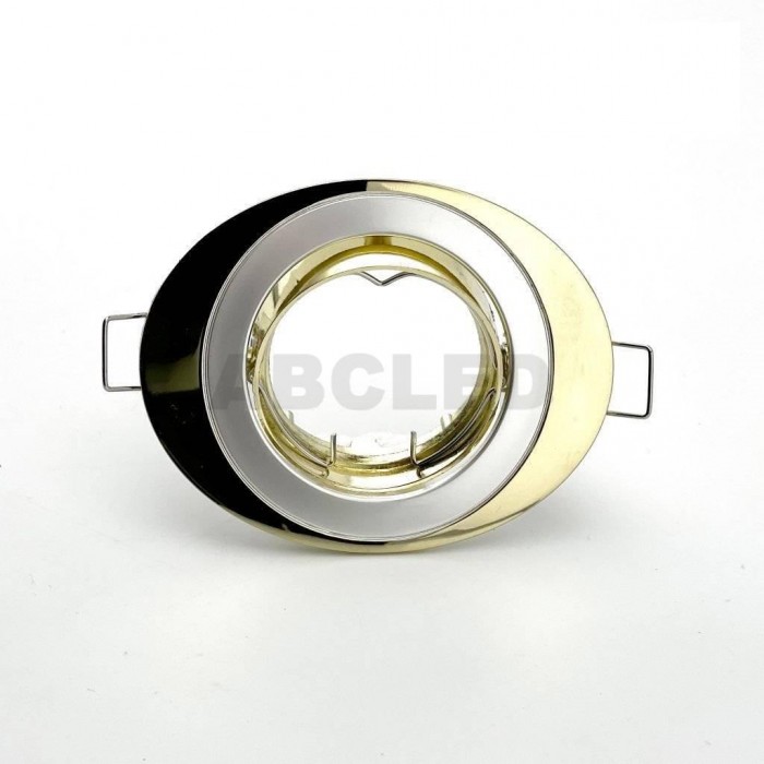 Abcled.ee - Recessed frame oval Silver/Gold GU10