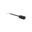 Ultra Thin MAGNET track rail connector for external power supply 48V black