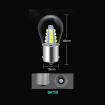 Abcled.ee - 1156 BA15S P21W LED car bulb PUNANE 1.5W 1200lm