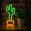 Abcled.ee - LED Neon lamp CACTUS 3xAA battery/USB 2m cable