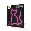 Abcled.ee - LED Neon lamp CAT rose 3xAA battery/USB 2m cable