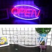 Abcled.ee - LED Neon lamp PLEXI OPEN blue/red 3xAA battery/USB