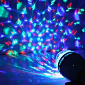 LED Disco Party polttimo E27 3W RGB 230V Ø8x14cm