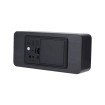 Abcled.ee - Led digital alarm clock with wood casing black USB