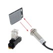 Waterproof Reflective Laser Photoelectric Switch Sensor Detector NPN with Relay 20m 6-36VDC E3F