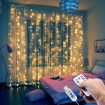 LED light curtains WIRE WARM 3x3m USB Remote