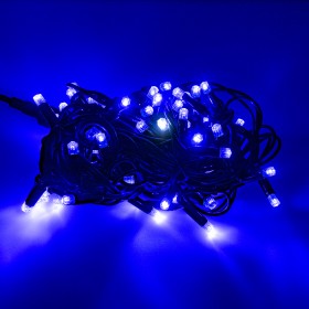 Led outdoor Christmas lights FLASH 100Led 8m IP44 Blue
