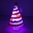 LED Christmas tree with Merry Christmas color on batteries