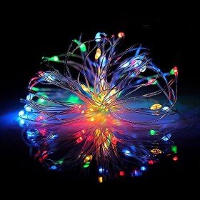Decorative Christmas lights RGB 100led 8m USB adapter with controller
