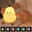 LED night lamp silicone LUCKY PEAR FNL-02 rechargeable colorful with timer