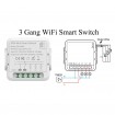 Abcled.ee - Smart light switch 3-Ch 230V 16A DIN Wi-Fi TUYA