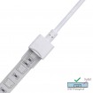 RGB power connector 4PIN for COB/SMD LED strip 10mm/case-12mm IP68 20cm cable