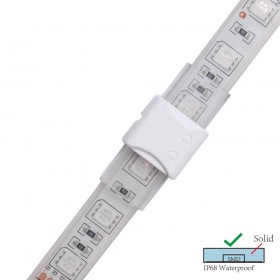 RGB wired connector 4PIN for COB/SMD LED strip 10mm/case-12mm IP68 20cm cable