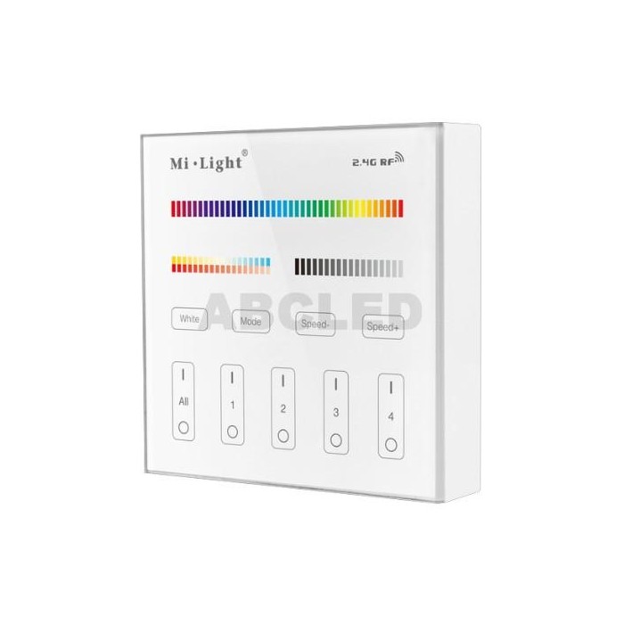 Abcled.ee - RGB+CCT LED älykäs ohjausseinäpaneeli 2.4 GHz