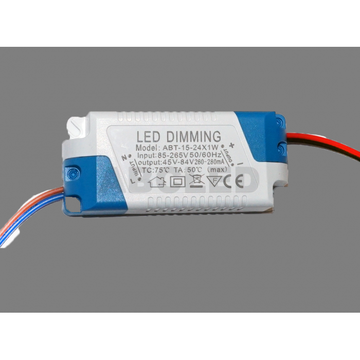 Abcled.ee - LED driver 45-84V 260-280mA 15-24W dimmeritav