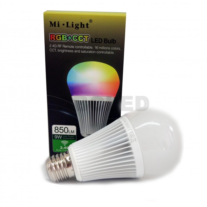 Abcled.ee - 9W RGB+CCT Led smart лампочка Wifi, 2.4GHz