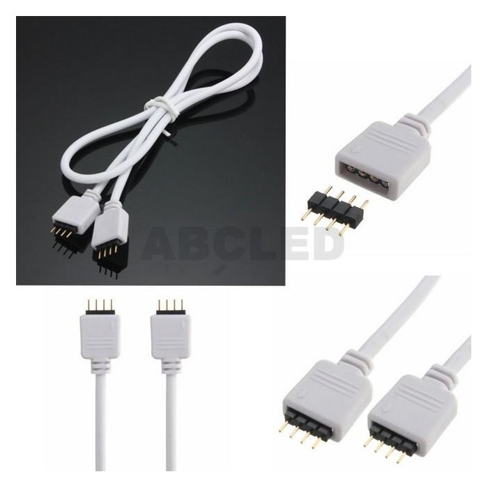 Abcled.ee - 4pin RGB 2-connector wire 2,5m