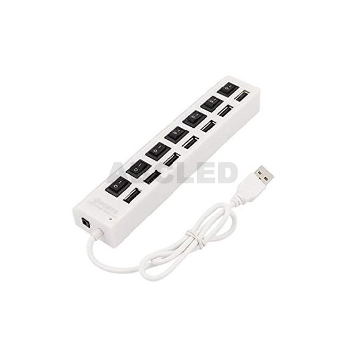 Abcled.ee - USB 2.0 HUB power adapter 7-ports 500GB
