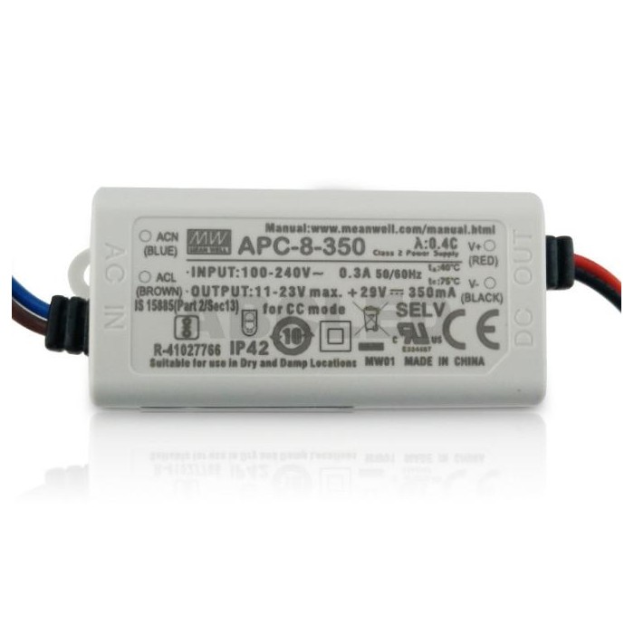 Abcled.ee - LED driver 11-23DCV 350mA 8W IP42 APC Mean Well