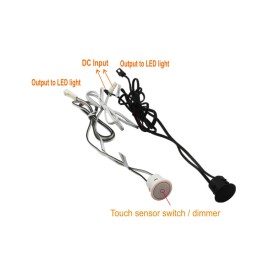 Recessed touch switch ON/OFF + memory dimmer TD004AM