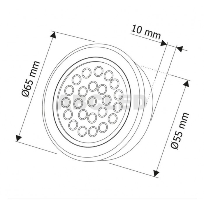 Abcled.ee - Led furniture light OVAL 3000K 2W recessed