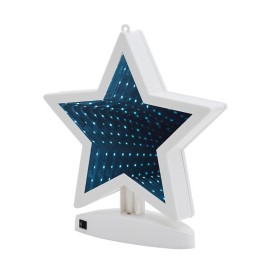LED 3D зеркало ночник "Звезда" USB / 3xAA