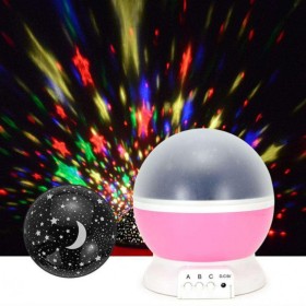 Night light "Star Master" Pink USB / 3xAA